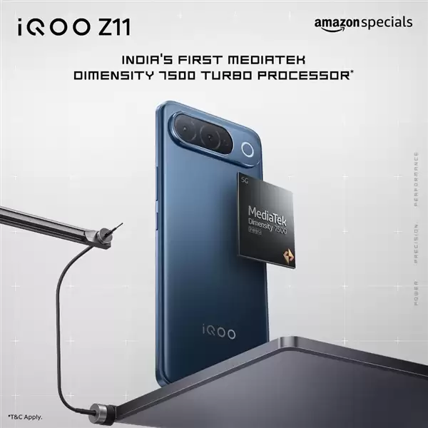iQOO Z11 8月20日印度发布 首发天玑7500 Turbo芯片