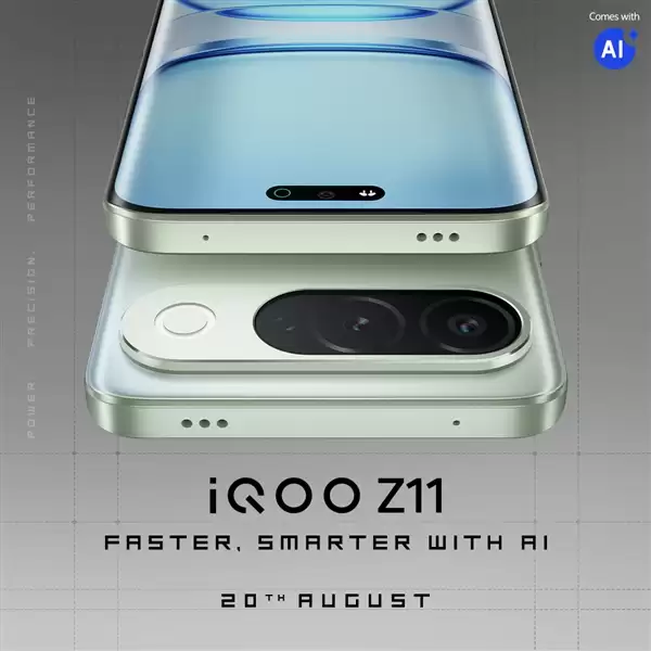 iQOO Z11 8月20日印度发布 首发天玑7500 Turbo芯片