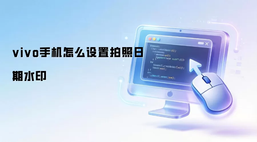 vivo手机怎么设置拍照日期水印