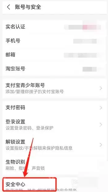 支付宝登录设备在哪里管理