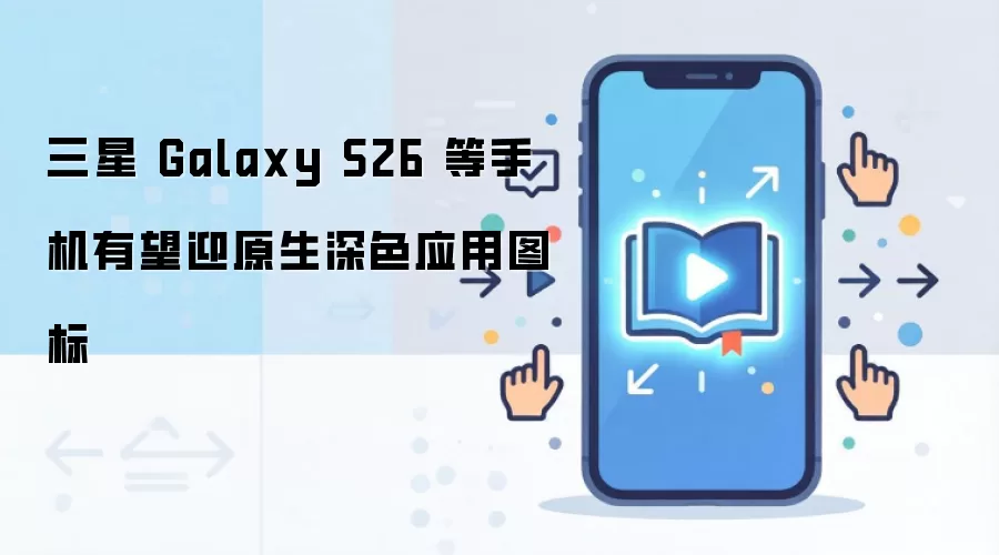 三星 Galaxy S26 等手机有望迎原生深色应用图标