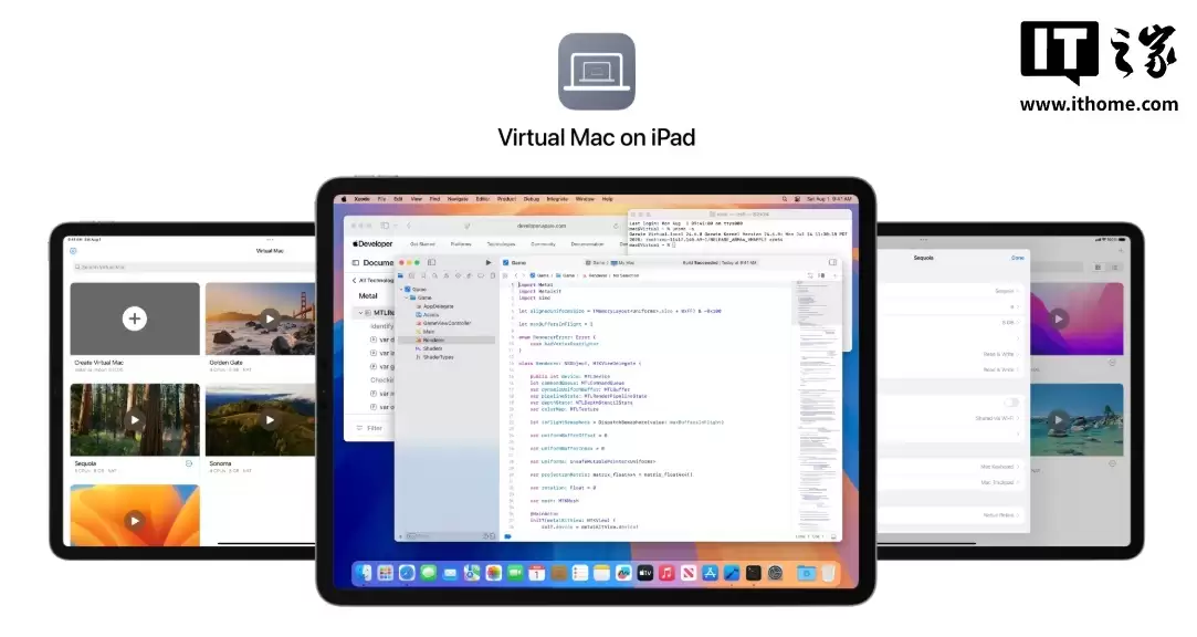 让苹果iPad用上macOS虚拟机：民间开发者发力，能触屏、能用Xcode