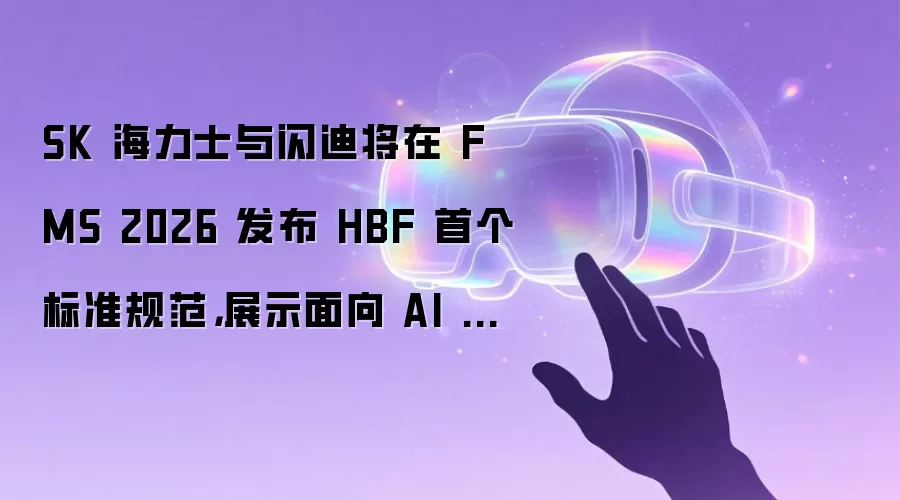 SK 海力士与闪迪将在 FMS 2026 发布 HBF 首个标准规范,展示面向 AI 的存储解决方案
