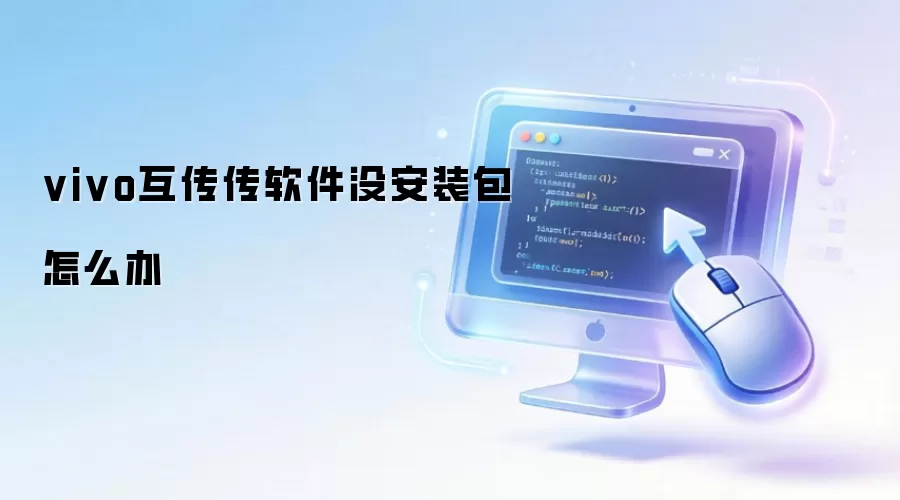 vivo互传传软件没安装包怎么办