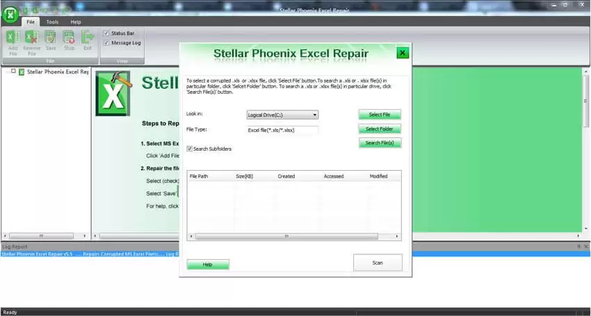 使用Excel修复工具修复MS Excel文件