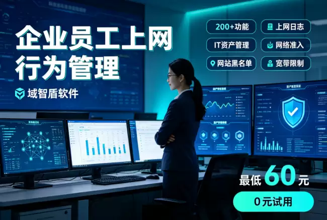 企业员工上网行为管理的三个办法是什么？科普三个方法原理，域智盾为何更适合企业？