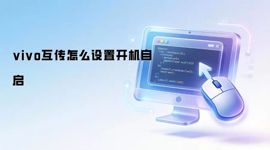 vivo互传怎么设置开机自启