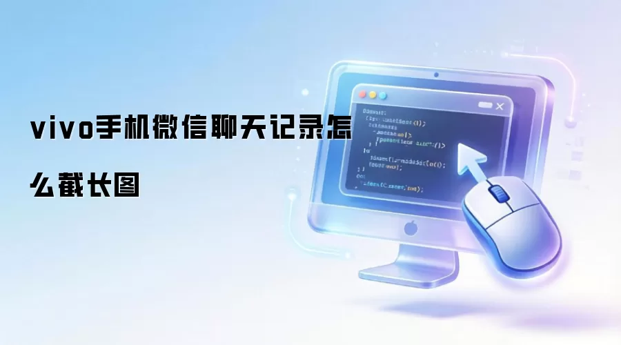 vivo手机微信聊天记录怎么截长图