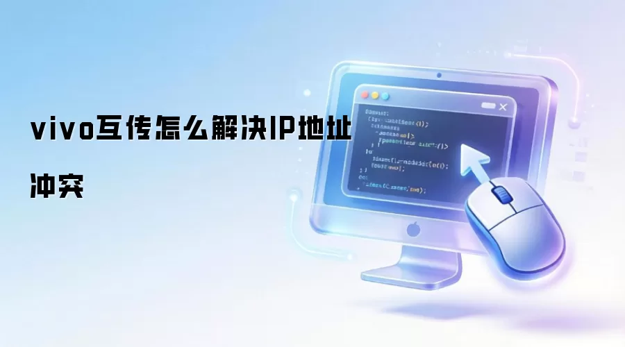 vivo互传怎么解决IP地址冲突