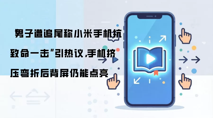 “男子遭追尾称小米手机抗致命一击”引热议,手机挤压弯折后背屏仍能点亮