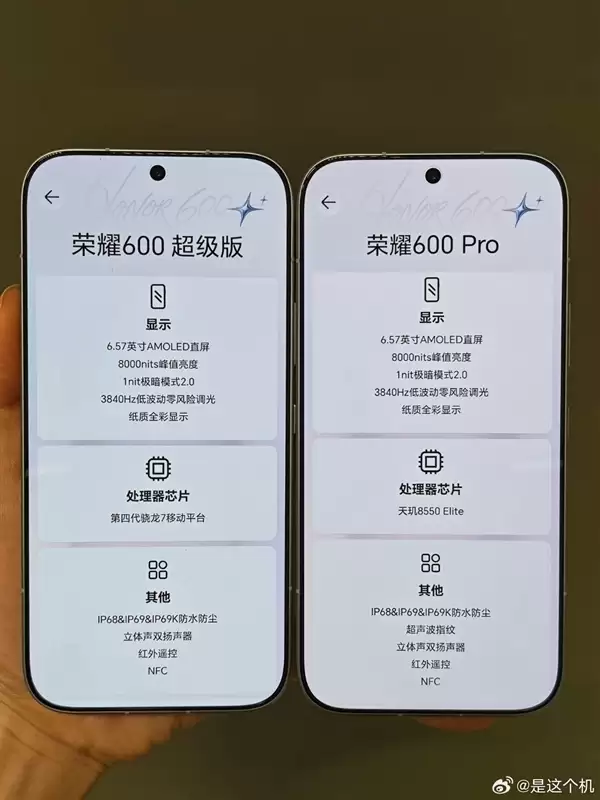 荣耀600 Pro/超级版线下真机亮相!配置全揭晓:8600mAh超大电池