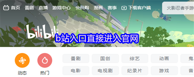 b站入口