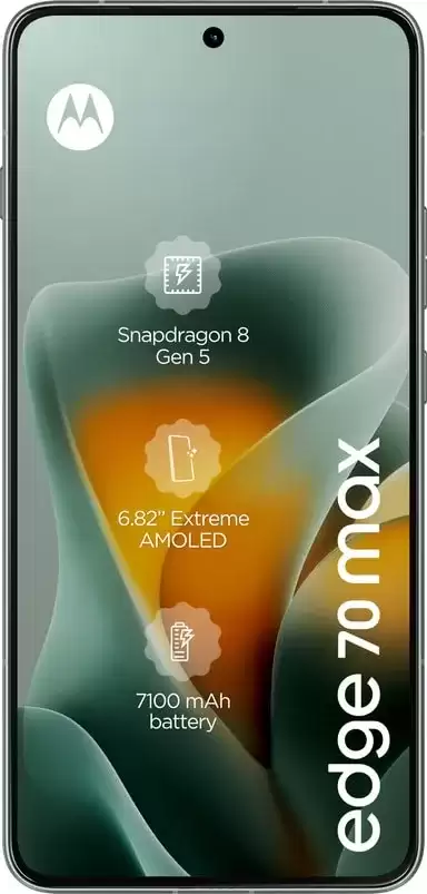 摩托罗拉 Edge 70 Max 手机渲染图曝光：第五代骁龙 8 处理器 7100mAh 电池