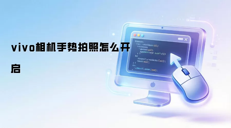 vivo相机手势拍照怎么开启