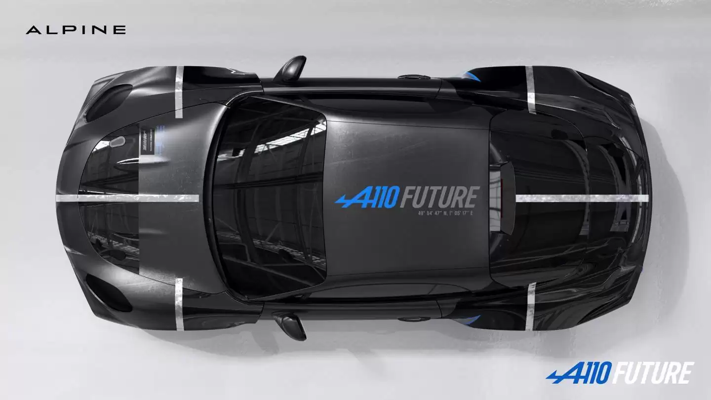 雷诺Alpine A110 FUTURE原型车亮相，为纯电跑车新篇章蓄势待发