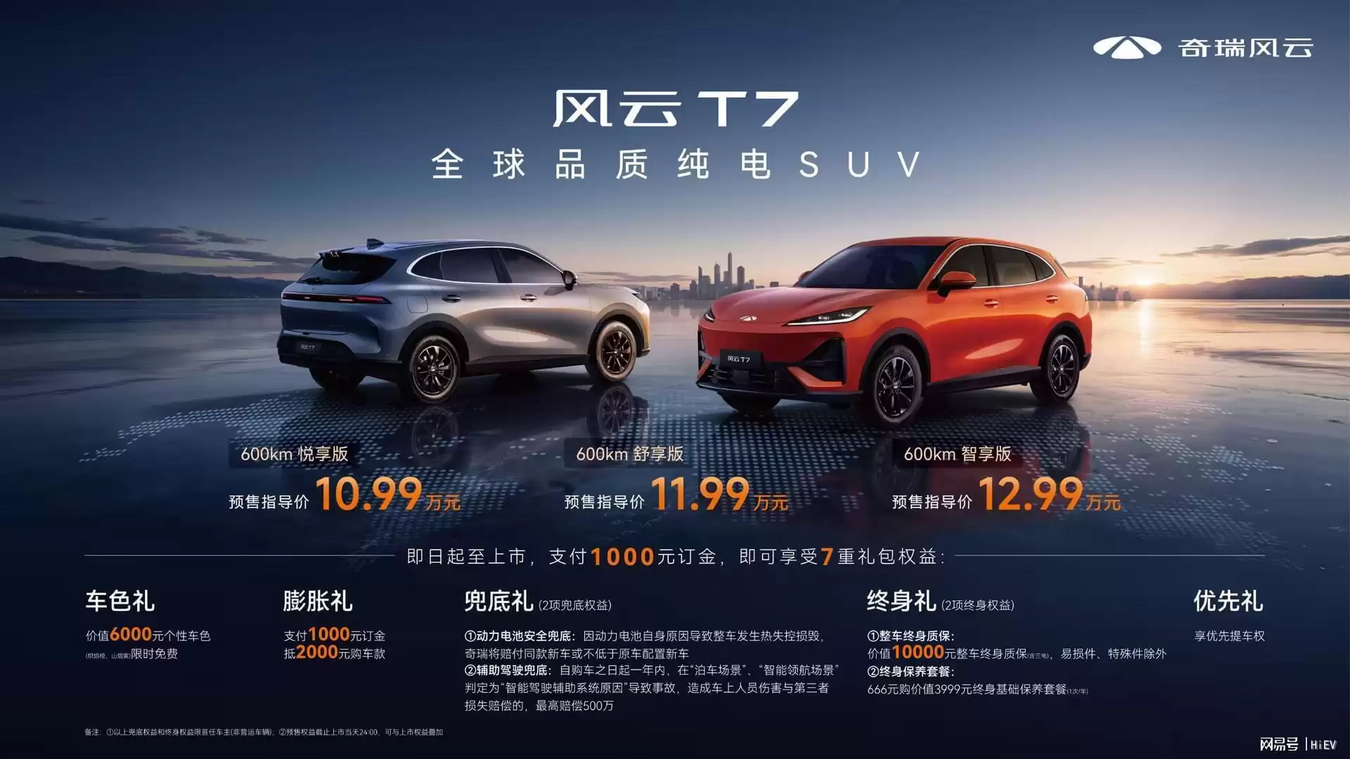 久等了，奇瑞风云T7全球市场验证后归来，10.99万元起开启预售