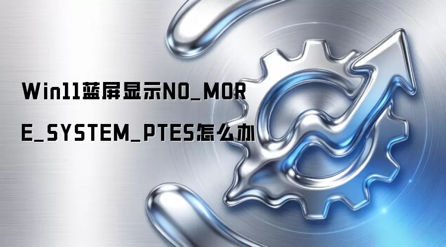 Win11蓝屏显示NO_MORE_SYSTEM_PTES怎么办