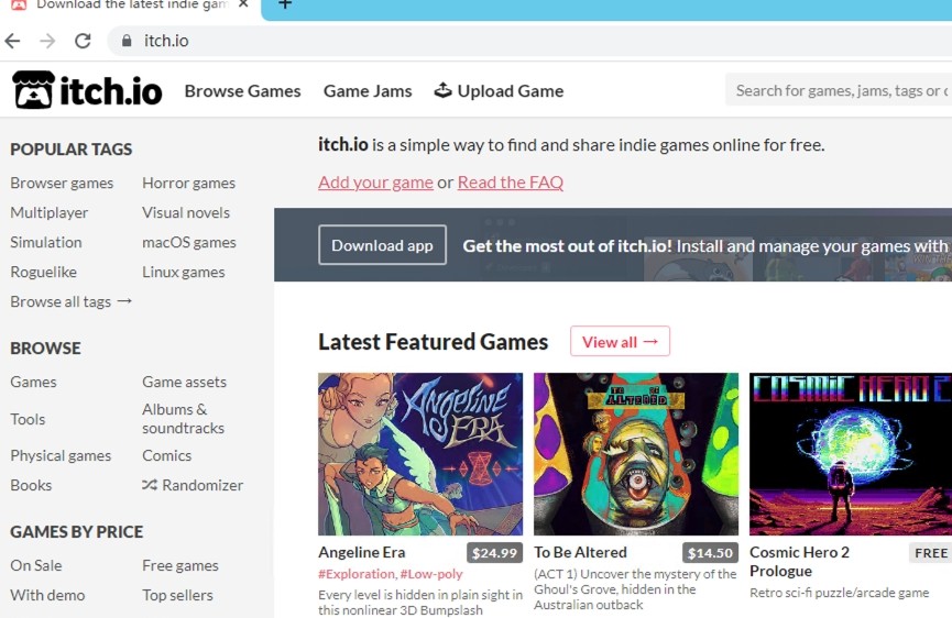 itch.io games官网_itch.io网页版入口及itch.to游戏直达