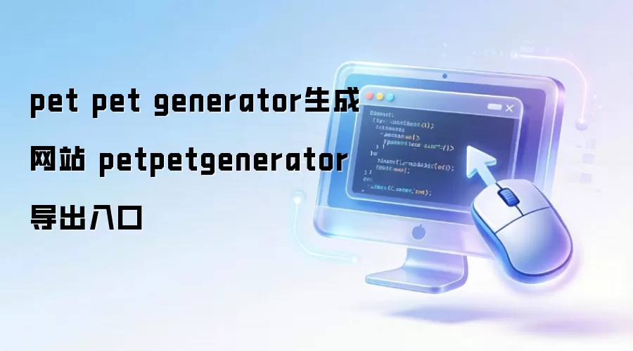 pet pet generator生成网站 petpetgenerator导出入口