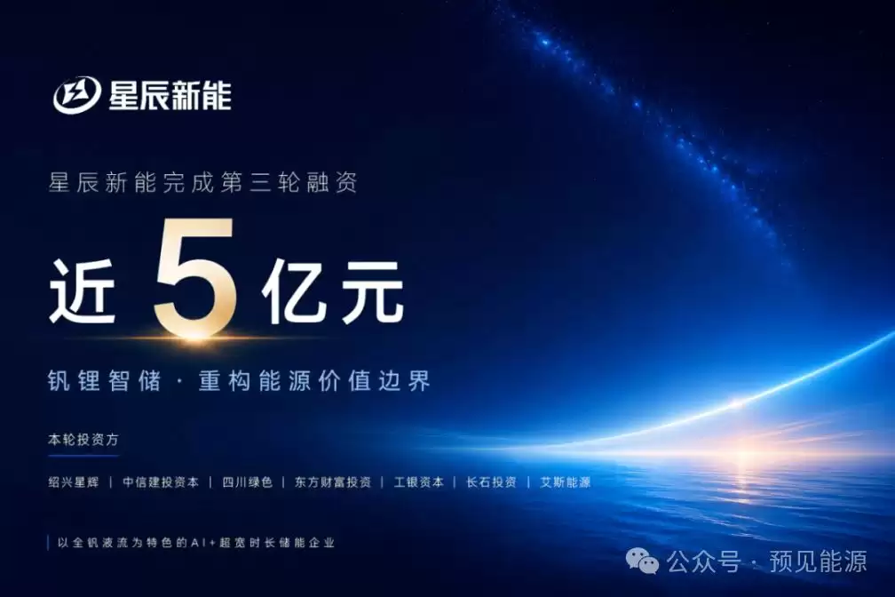 储能Pre-IPO窗口打开，星辰新能近5亿元融资背后，什么样的企业更受市场青睐？
