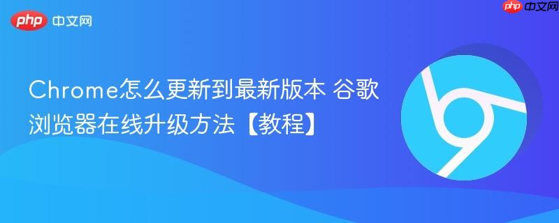 Chrome怎么更新到最新版本