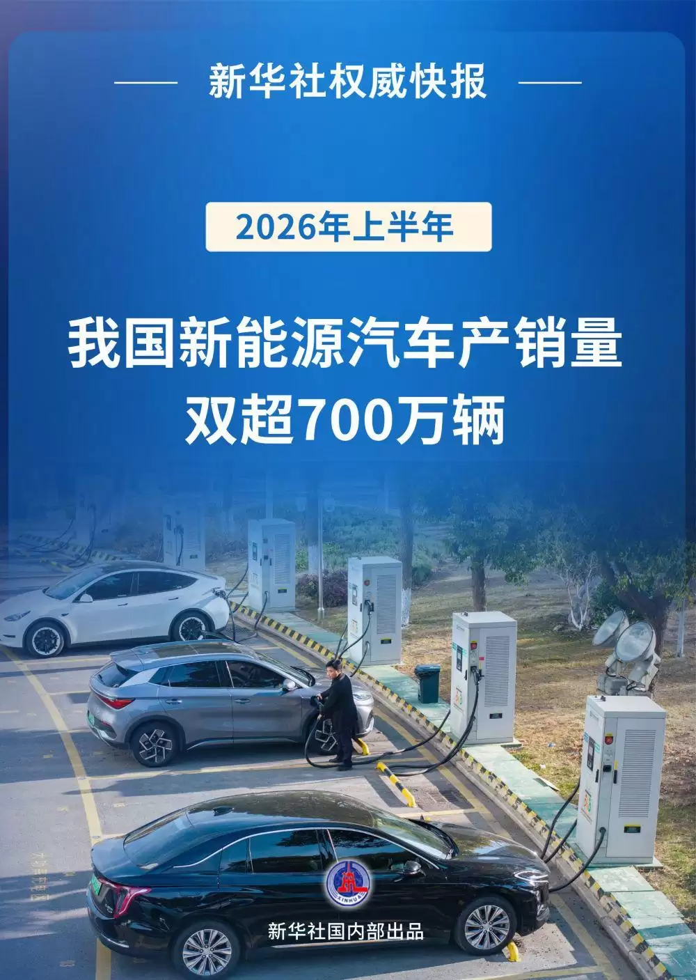 上半年我国新能源汽车产销量双超700万辆