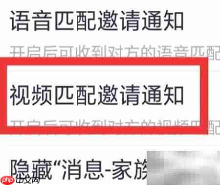 附近爱陌聊视频匹配通知设置