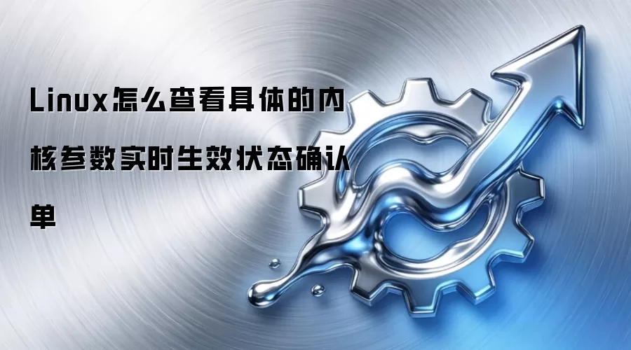 Linux怎么查看具体的内核参数实时生效状态确认单