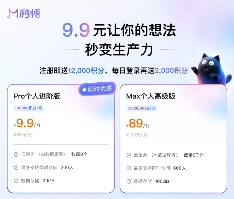 阿里Meoo Pro版限时9.9元/月，支持低门槛、低成本开发AI应用
