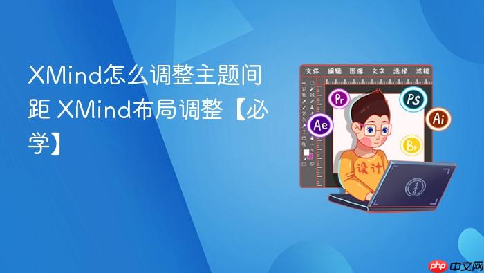 XMind怎么调整主题间距 XMind布局调整【必学】