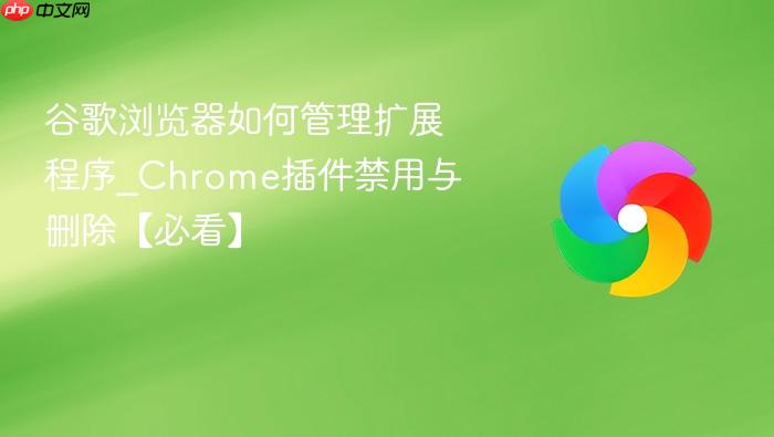 谷歌浏览器如何管理扩展程序_Chrome插件禁用与删除【必看】