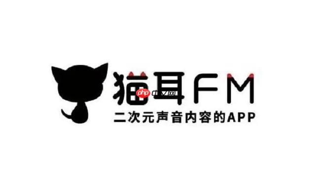 猫耳FM界面示意图