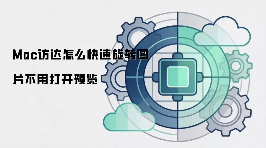 Mac访达怎么快速旋转图片不用打开预览