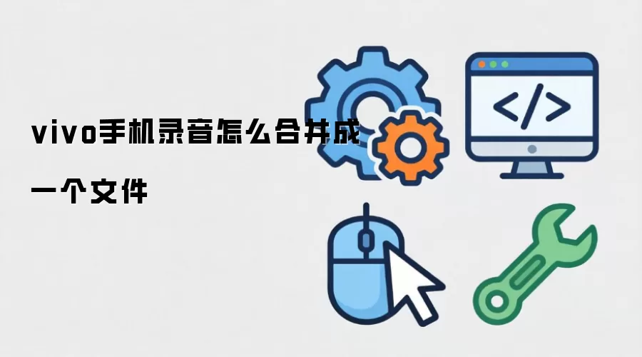 vivo手机录音怎么合并成一个文件