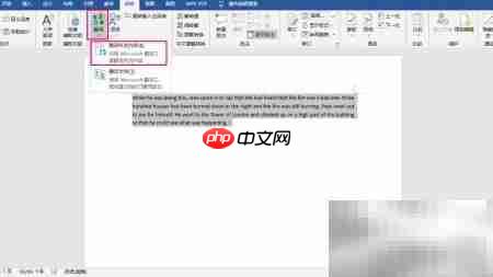 Word中英翻译技巧