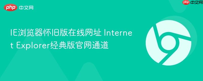 IE浏览器怀旧版界面示意图
