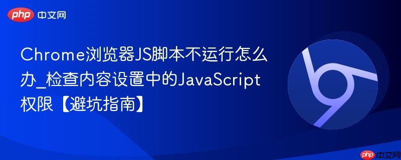 Chrome浏览器JS脚本不运行怎么办
