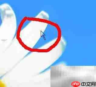 透明光标在桌面上的最终效果