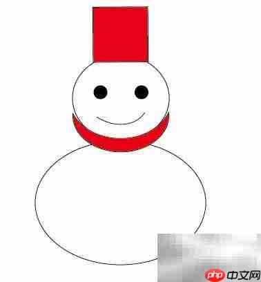 AI软件轻松绘制雪人