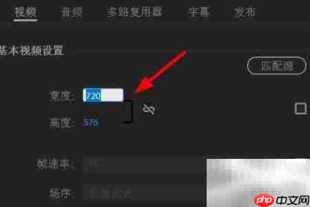 Premiere视频大小与帧率设置