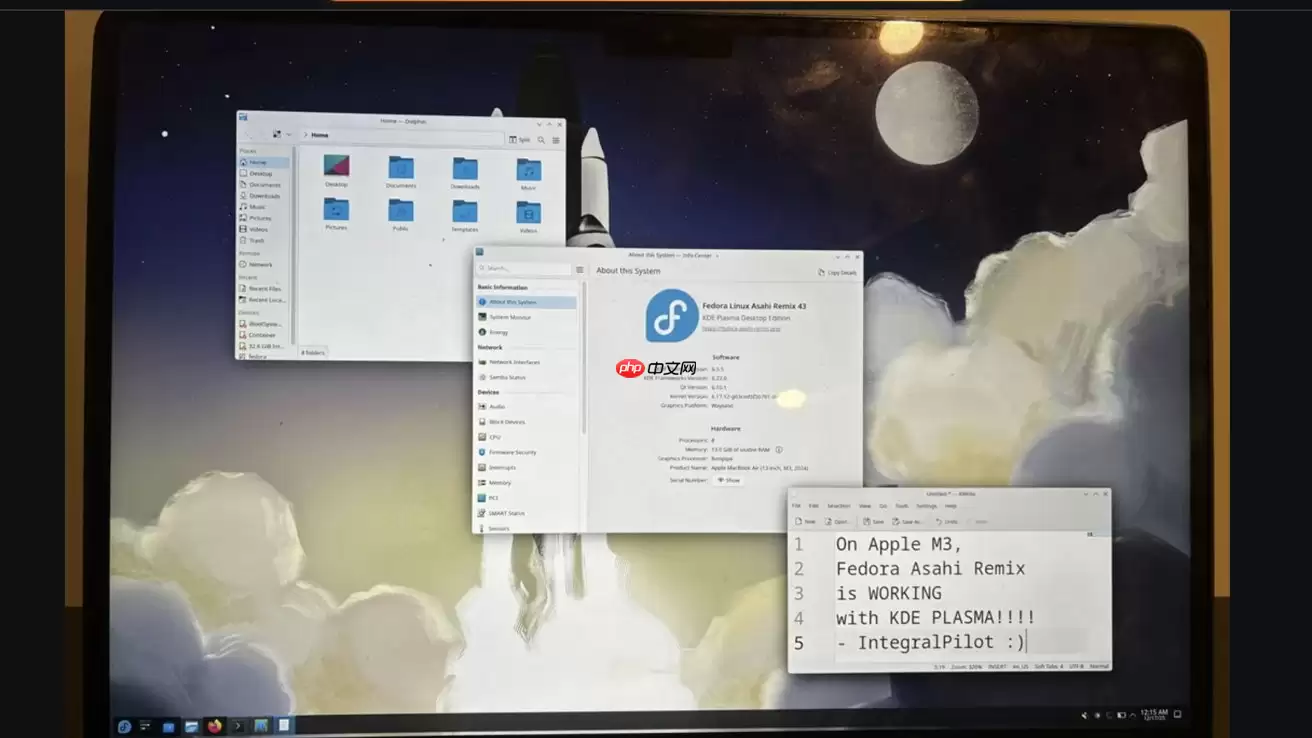 苹果 M3 Mac 现已成功启动 Asahi Linux，但暂不具备实际可用性