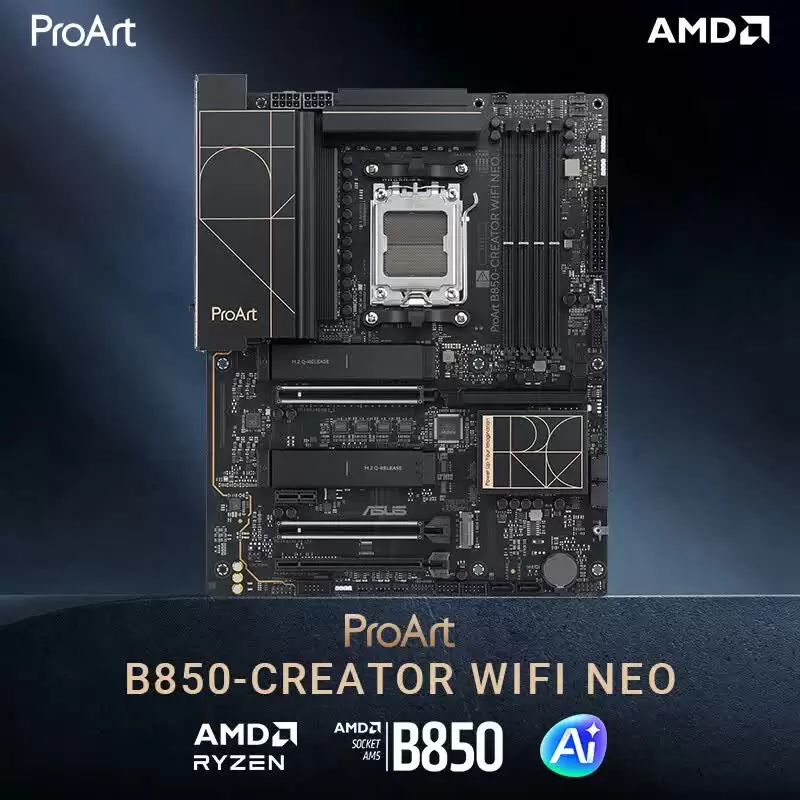 华硕 ProArt B850-Creator WiFi Neo 主板上市：双 5GbE，2399 元
