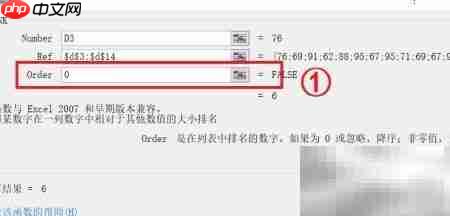 设置Order参数示意图