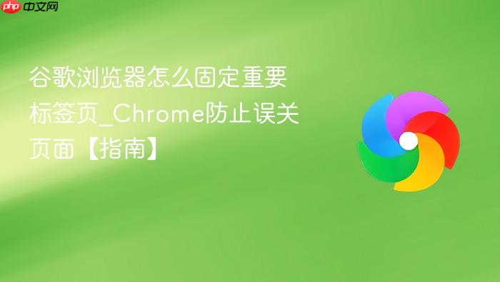 谷歌浏览器怎么固定重要标签页_Chrome防止误关页面【指南】