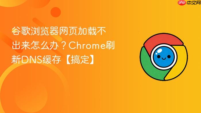 谷歌浏览器网页加载不出来怎么办？Chrome刷新DNS缓存【搞定】