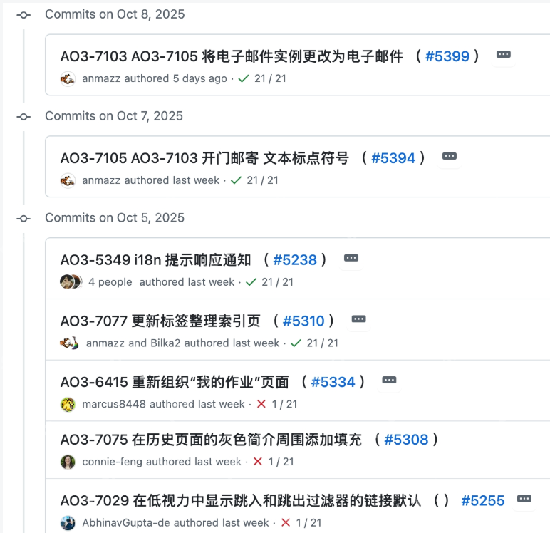 AO3网站界面与标签系统示意