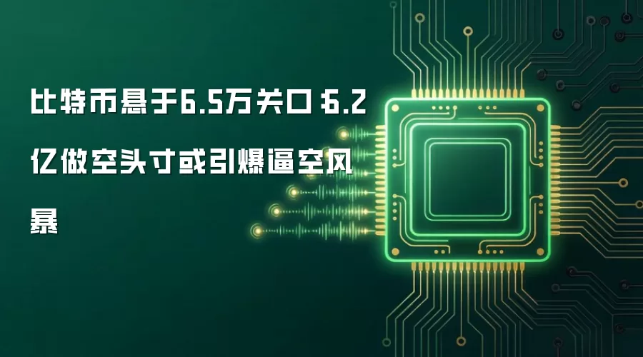 比特币悬于6.5万关口:6.2亿做空头寸或引爆逼空风暴