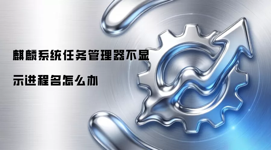 麒麟系统任务管理器不显示进程名怎么办