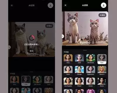 Remini怎么用AI滤镜实现变老变年轻