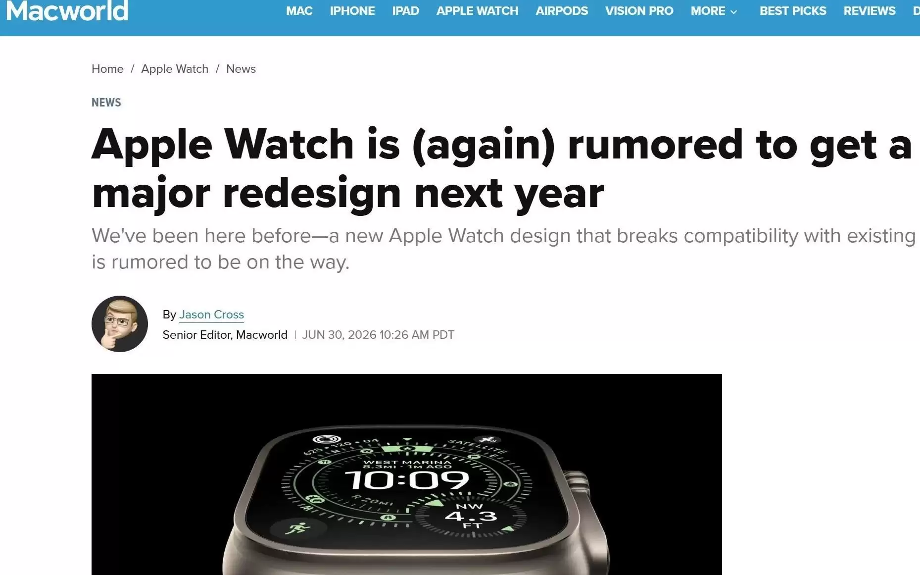 Apple Watch或于2027年迎来重大改款，新表带系统将打破十年兼容性传统